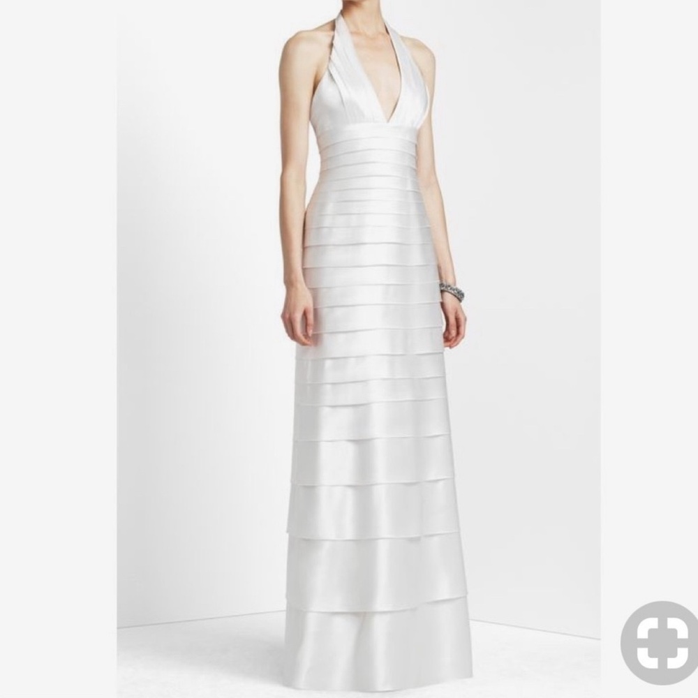 BCBG MAXAZRIA HAUTE SATIN GOWN| size 8